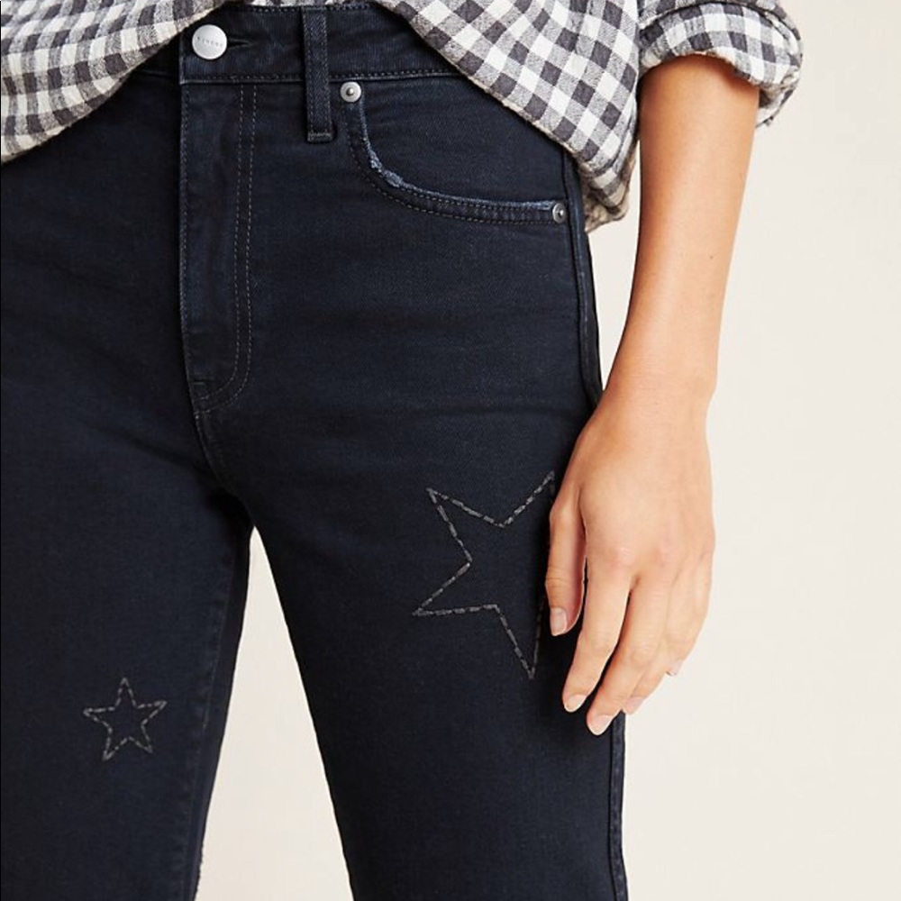 Anthropologie Sundry Ultra High Rise Star Jeans